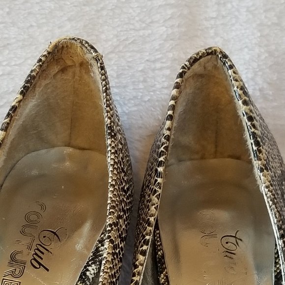 ❤️🛍️Club Couture Snake Embossed Platform Stiletto Heels  Size 6❤️🛍️ - Picture 15 of 15